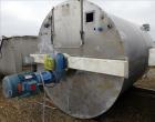 Used- Bright Sheet Metal Tank, Approximately 3,000 Gallon, 304 Stainless Steel,