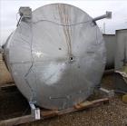 Used- Bright Sheet Metal Tank, Approximately 3,000 Gallon, 304 Stainless Steel,