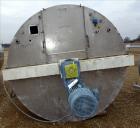 Used- Bright Sheet Metal Tank, Approximately 3,000 Gallon, 304 Stainless Steel