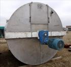 Used- Bright Sheet Metal Tank, Approximately 4,000 Gallon, 304 Stainless Steel