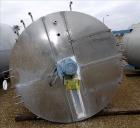 Used Bright Sheet Metal Tank, Approximately 1,000 Gallon, 304 Stainless Steel