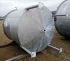 Used Bright Sheet Metal Tank, Approximately 1,000 Gallon, 304 Stainless Steel