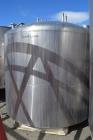 Used- Tank, Approximate 2000 Gallon, Stainless Steel, Vertical.