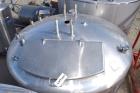 Used- Tank, Approximate 2000 Gallon, Stainless Steel, Vertical.