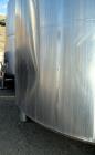 Used- Tank, Approximate 2000 Gallon, Stainless Steel, Vertical.