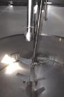 Used Tank, Approximate 3500 Gallon, Stainless Steel, Vertical. 