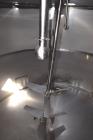 Used- Tank, Approximate 3500 Gallon, Stainless Steel, Vertical. 