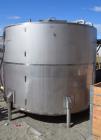 Used Tank, Approximate 3500 Gallon, Stainless Steel, Vertical. 