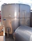 Used Tank, Approximate 3500 Gallon, Stainless Steel, Vertical. 