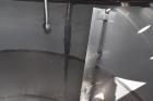 Used Tank, Approximate 3500 Gallon, Stainless Steel, Vertical. 