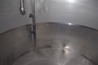Used Tank, Approximate 3500 Gallon, Stainless Steel, Vertical. 