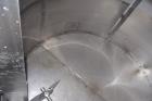 Used Tank, Approximate 3500 Gallon, Stainless Steel, Vertical. 