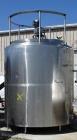 Used- Damrow Tank, 2,400 Gallon, Stainless Steel, Vertical.
