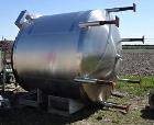 Used Tank, 2400 Gallon, Stainless Steel, Vertical. Approximate 94