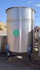 Used- San-I-Tanks Tank, Approximately 1,000 Gallon, Stainless Steel. 