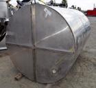 Used San-I-Tanks Tank, Approximately 1,000 Gallon, Stainless Steel. 
