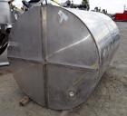 Used- San-I-Tanks Tank, Approximately 1,000 Gallon, Stainless Steel. 