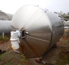 Used- Cherry Burrell Mix Tank, Approximately 1,700 Gallon, Stainless Steel. Approximate 84