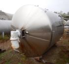 Used Cherry Burrell Mix Tank, Approximately 1,700 Gallon, Stainless Steel. Approximate 84