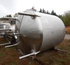 Used- Cherry Burrell Mix Tank, Approximately 1,700 Gallon, Stainless Steel. Approximate 84
