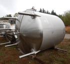 Used Cherry Burrell Mix Tank, Approximately 1,700 Gallon, Stainless Steel. Approximate 84