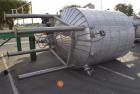 Used- Andy J. Egan Jacketed Tank, Approximate 1500 Gallon