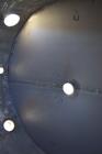 Used Tank, Approximate 2200 Gallon, 316 Stainless Steel, Vertical. Approximate 90