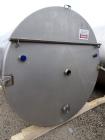 Used Tank, 2300 Gallon, 316 Stainless Steel, Vertical.