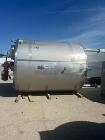 Used Single Wall Vertical Mix Tank, 3,200 gallon 316L Stainless Steel