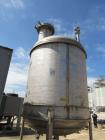 Used-Tank, Stainless steel, Approximately 1,200  Gallon, 5' diameter x 8', Dished heads. s/n 348, Yr. 1995.