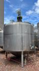 Used Falco Stainless Steel Equipment Jacketed Pressure Tank, Approximate 4000 Ga