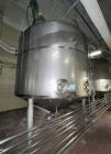 Used-Falco Stainless Steel Equipment Jacketed Pressure Tank, Approximate 4000 Ga