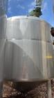 Used-Falco Stainless Steel Equipment Jacketed Pressure Tank, Approximate 4000 Ga