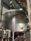 Used Falco Stainless Steel Equipment Jacketed Pressure Tank, Approximate 4000 Ga