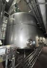 Used-Falco Stainless Steel Equipment Jacketed Pressure Tank, Approximate 4000 Ga