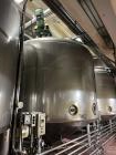 Used-Falco Stainless Steel Equipment Jacketed Pressure Tank, Approximate 4000 Ga