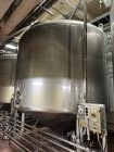 Used-Falco Stainless Steel Equipment Jacketed Pressure Tank, Approximate 4000 Ga