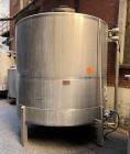 Used Falco Tank, Approximate 2500 Gallon, 304 Stainless Steel, Vertical. Approximate 96