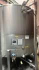 Used Falco Tank, Approximate 2500 Gallon, 304 Stainless Steel, Vertical. Approximate 96