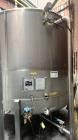 Used- Falco Tank, Approximate 2500 Gallon, 304 Stainless Steel, Vertical. Approximate 96