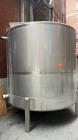 Used- Falco Tank, Approximate 2500 Gallon, 304 Stainless Steel, Vertical. Approximate 96