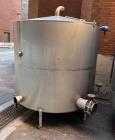 Used- Tank, Approximate 1800 Gallon, Stainless Steel, Vertical. Approximate 84