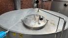 Used Tank, Approximate 1800 Gallon, Stainless Steel, Vertical. Approximate 84