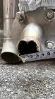 Used Tank, Approximate 1800 Gallon, Stainless Steel, Vertical. Approximate 84