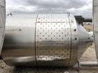 Used Bekadex-Spomasz 1,500-Gallon Stainless Steel Tank – Dimple Jacket, Vertical