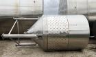 Used Bekadex-Spomasz 1,500-Gallon Stainless Steel Tank – Dimple Jacket, Vertical