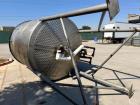 Used 3,000 Gallon 316 Stainless Steel Agitated Dimple Jacketed Mix Tank. Vessel measures 8' diameter X 8' straight side with slight cone bottom leading to 3