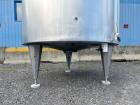 1720 Gallon Jacketed, 316 Stainless Steel Tank with 10HP Mixer.