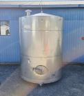 Used 3,400 Gallon Stainless Steel Tank – Sanitary Process Vessel with CIP & Tri-Clamp Connections