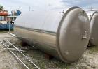 Brew Tank, Approximately 2000 Gallons Capacity, 304 Stainless Steel